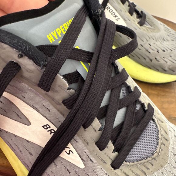 Brooks Running Shoes Mens 9.5 Gray Neon Athletic Sneakers Lightweight Gym main image 4